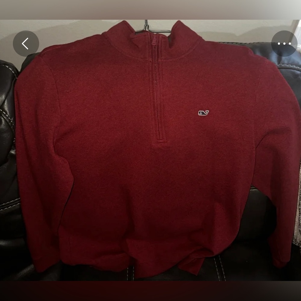 Vineyard Vines 1/4 collared long sleeve dress shirt large